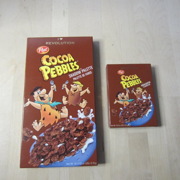 I heart Revolution Cocoa Pebbles eyeshadow palette & highlighter - Picture 1 of 4